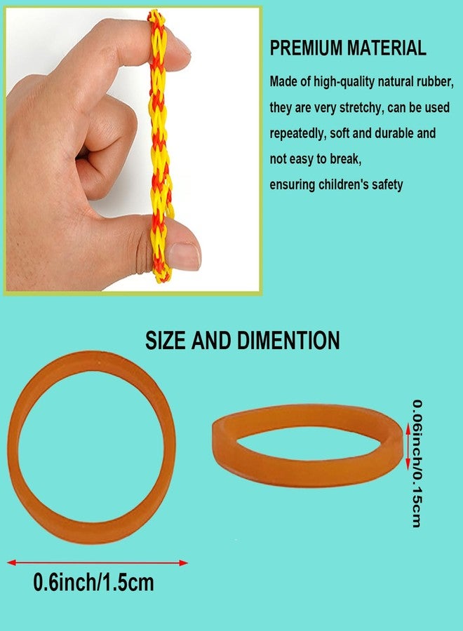 LOVNBHELP 8000+ Loom Rubber Bands Unique Bright Colors DIY Craft Gift Loom Bracelet Refill Kit for Boy and Girl/White - Image 3